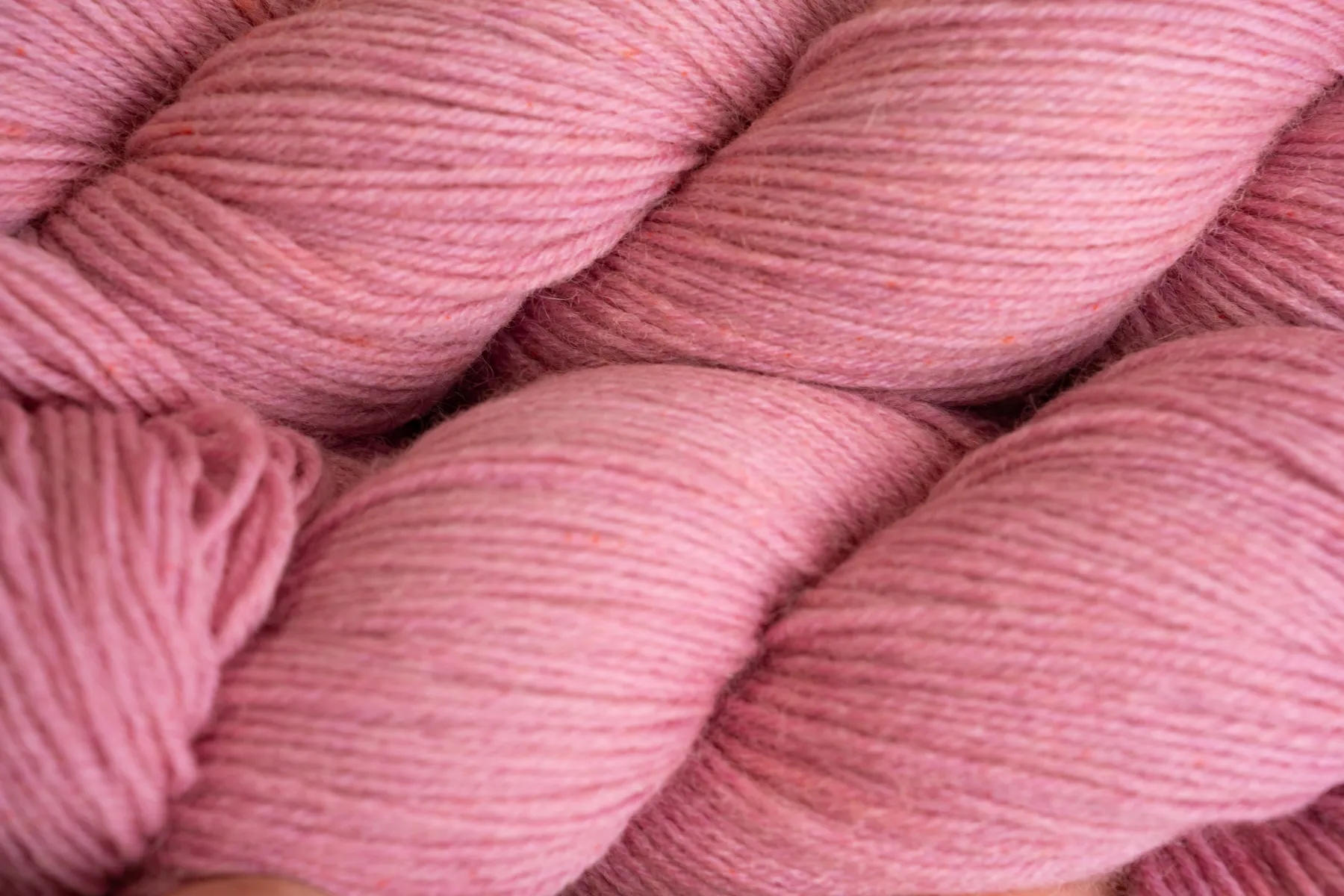 Semi-solid skeins in an even dusty pink